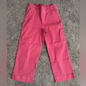 Spanx Pink Wide-Leg Cropped Pants